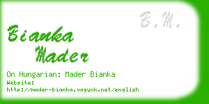 bianka mader business card